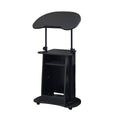 Mobile Height Adjustable Sofa Side Table and Computer Desk with Wheels, Space Saving - view 2