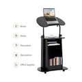 Mobile Height Adjustable Sofa Side Table and Computer Desk with Wheels, Space Saving - view 5