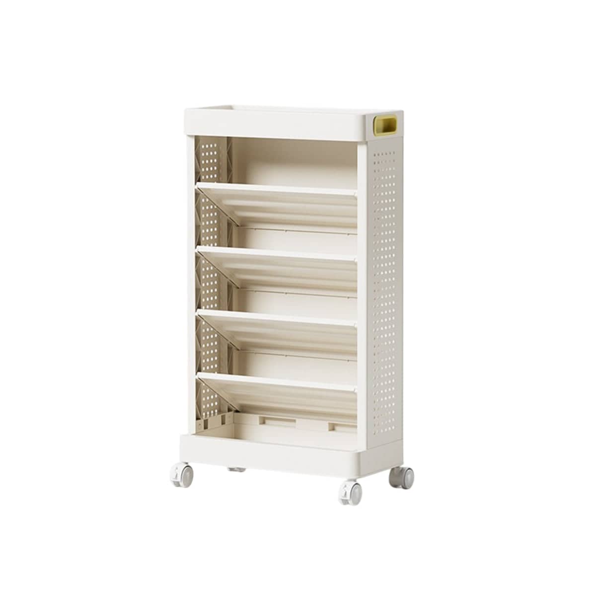 Mobile Rolling Bookshelf 5 Tier Storage Rack, 40 x 20 x 70.5 cm - view 2