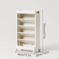 Mobile Rolling Bookshelf 5 Tier Storage Rack, 40 x 20 x 70.5 cm - view 3