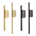 Modern Alloy Cabinet Handle, Anodised Finish - Gold, Small (199 mm Long) - view 3