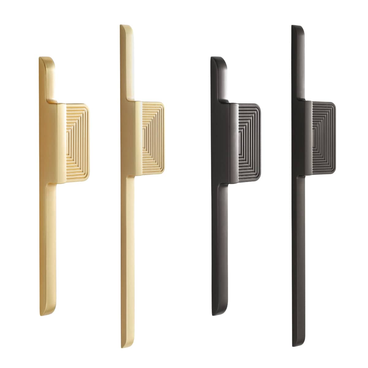 Modern Alloy Cabinet Handle, Anodised Finish - Gold, Small (199 mm Long) - view 3