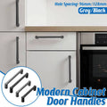 Modern Cabinet Door Handle - Black, 96 mm Hole Spacing - view 2