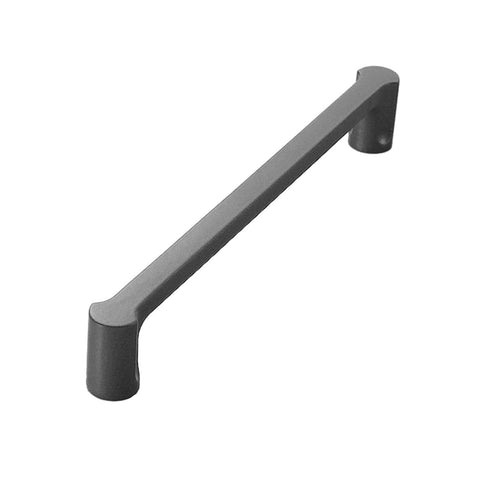 Modern Cabinet Door Handle - Grey, 128 mm Hole Spacing