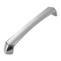 Modern Silver Cabinet Door Handle, Polished Finish - 192 mm Hole Spacing