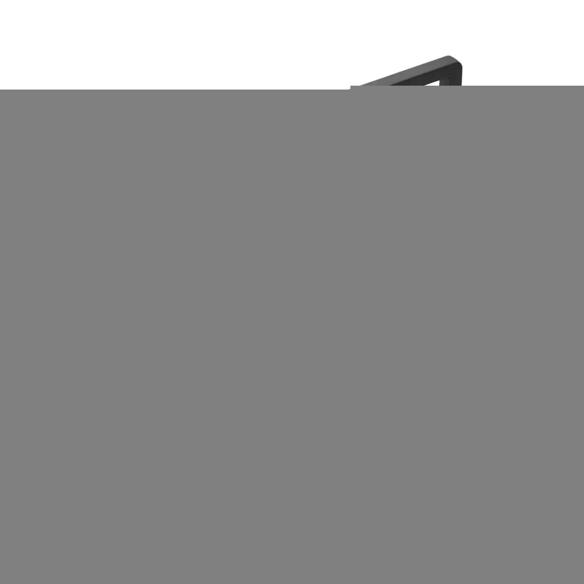 Modern Wardrobe Cabinet Door Handle, Zinc Alloy Drawer Pull - Silver, 128 mm Hole Spacing - view 3