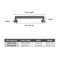 Modern Wardrobe Cabinet Door Handle, Zinc Alloy Drawer Pull - Silver, 128 mm Hole Spacing - view 4
