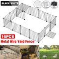 Modular Cat Cage Pet Playpen Fence, 16 Pieces - White - view 2