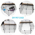 Modular Cat Cage Pet Playpen Fence, 16 Pieces - White - view 5