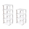 Modular Shoe Rack Organiser - White, 5 Tier - view 3