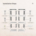 Modular Shoe Rack Organiser - White, 5 Tier - view 5