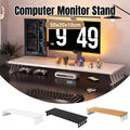 Monitor Riser Stand 50 x 20 x 10cm with Slotted Metal Legs - Black - view 2