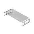 Monitor Stand Riser with Tempered Glass Top, Metal Frame, 51 x 21.5 x 8 cm - White