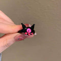 Monster Eye Open Ring for Women - Black with Pink Eye - view 5