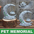 Moon Resin Pet Memorial Ornament with Sleeping Cat, Garden Decoration - Cat - view 2