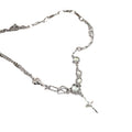Moonstone Pendant Necklace, Silver Clavicle Chain for Women - Model C, Star Design