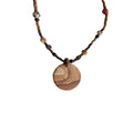 Mori Style Bead Clavicle Chain Necklace with Natural Stone and Czech Beads - view 2