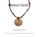 Mori Style Bead Clavicle Chain Necklace with Natural Stone and Czech Beads - view 3
