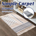 Moroccan Cotton Floor Mat - Grid Design, 90 x 60cm - view 2