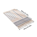 Moroccan Cotton Floor Mat - Grid Design, 90 x 60cm - view 4