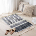 Moroccan Cotton Floor Mat - Wheat Design, 90 x 60cm - view 5