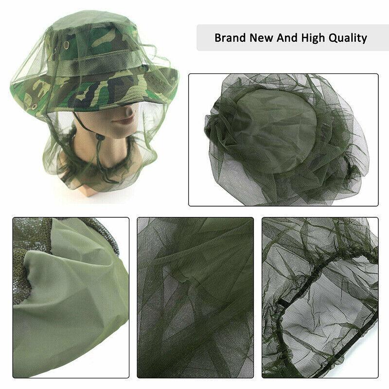 Mosquito Head Net for Camping and Fishing - Olive Green, Pack of 4 - view 5