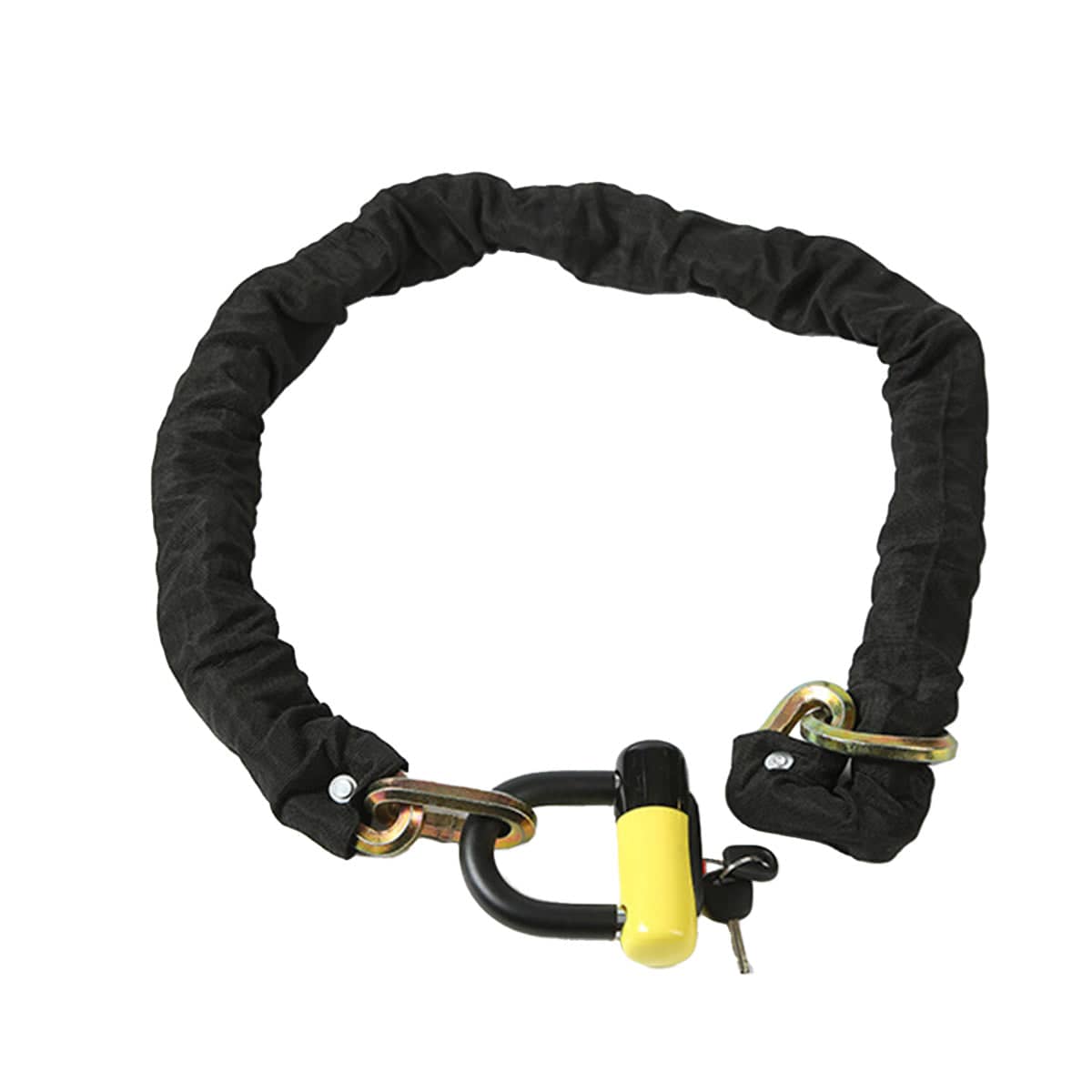 Motorcycle and Bicycle Chain Lock with U-Lock, Hardened Steel Anti-Theft Set - view 2