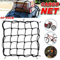 Motorcycle Bungee Cargo Net with 6 Hooks, Helmet Mesh Hold Down Accessory