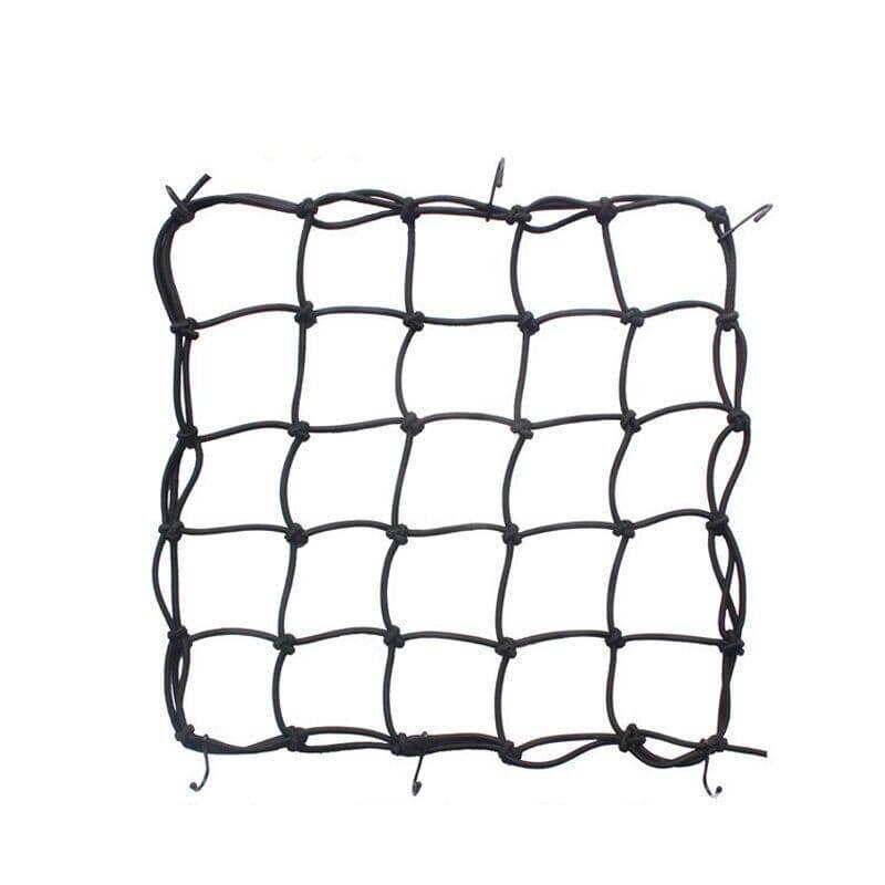 Motorcycle Bungee Cargo Net with 6 Hooks, Helmet Mesh Hold Down Accessory - view 2