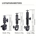 Motorcycle Handlebar Camera and Phone Mount - Black, Size M (Arm 12.5 cm, Overall 20 cm) - view 4