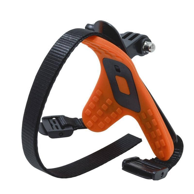 Motorcycle Helmet Chin Mount Holder for GoPro Hero 9, 8, 7, 6 and 5 - Orange