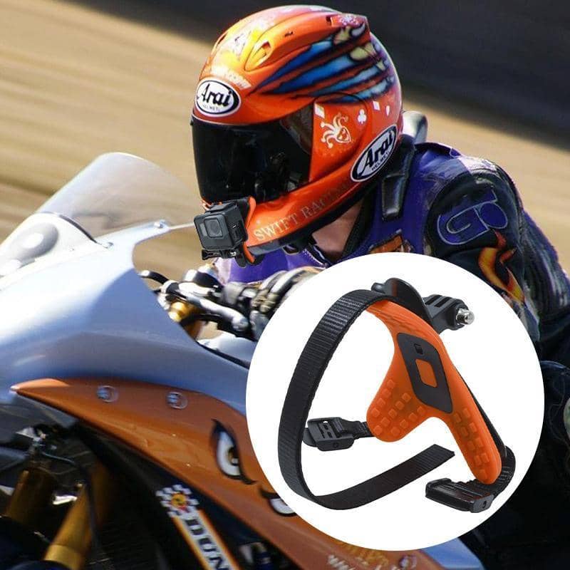 Motorcycle Helmet Chin Mount Holder for GoPro Hero 9, 8, 7, 6 and 5 - Orange - view 5