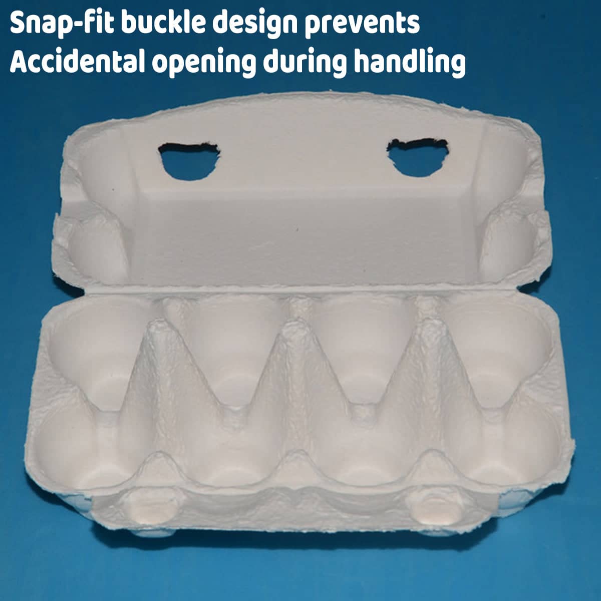 Moulded Pulp Egg Tray, 8 Slot - White, Pack of 200 - view 5