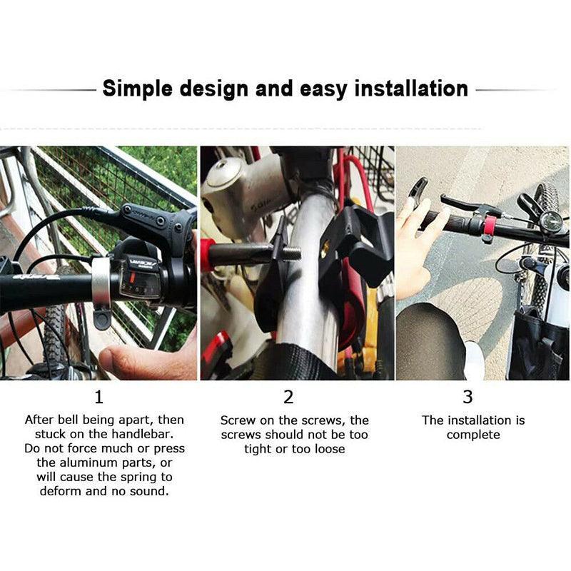 Mountain Bike Bell O-Shape Slim Style - Red - view 8