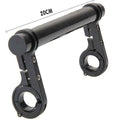 Mountain Bike Handlebar Extender with Double Bracket and Carbon Fibre Bar - Blue - view 4