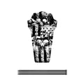 Mountain Bike Mudguard - Black and White Skull Print