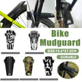 Mountain Bike Mudguard - Black and White Skull Print - view 2