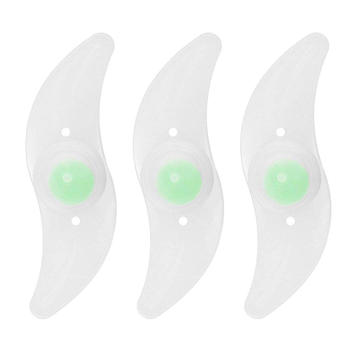 Mountain Bike Spoke Lights, Silicone LED Wheel Lights, Pack of 3 - Green