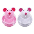 Mouse Shaped Cat Treat Dispenser Toy, Slow Feeder - White - view 3