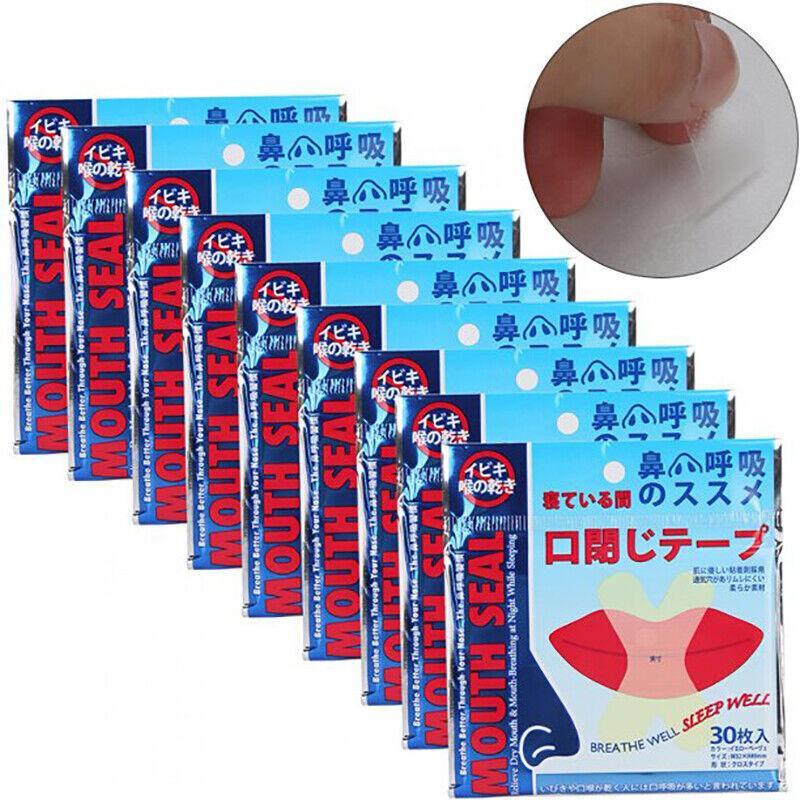 Mouth Tape Anti-Snore Sleep Strips for Adults - 60 Pack - view 10