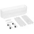 Movable 3 Layer Plastic Kitchen Storage Rack with Wheels, 54 x 12 x 72 cm - view 2