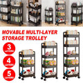 Movable Rolling Storage Trolley Cart - 5 Layers - view 5