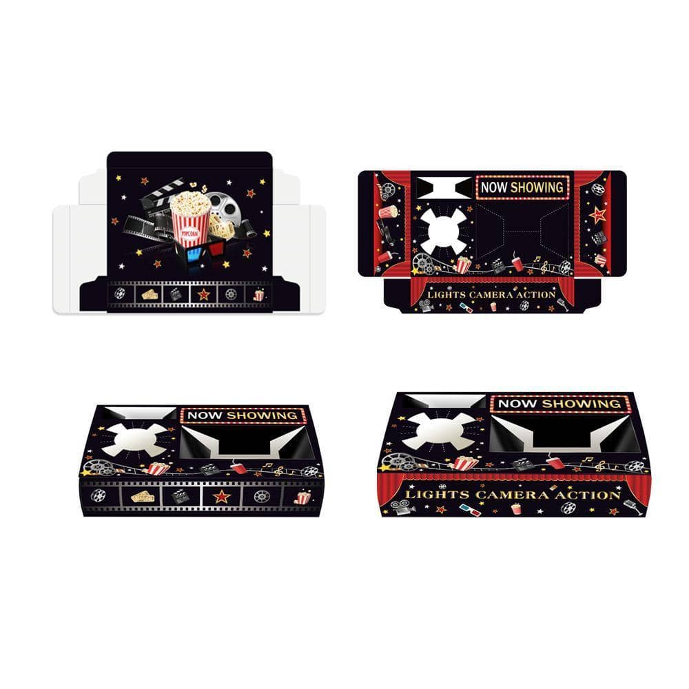 Movie Night Cardboard Snack Trays, Pack of 24 - Snack Trays