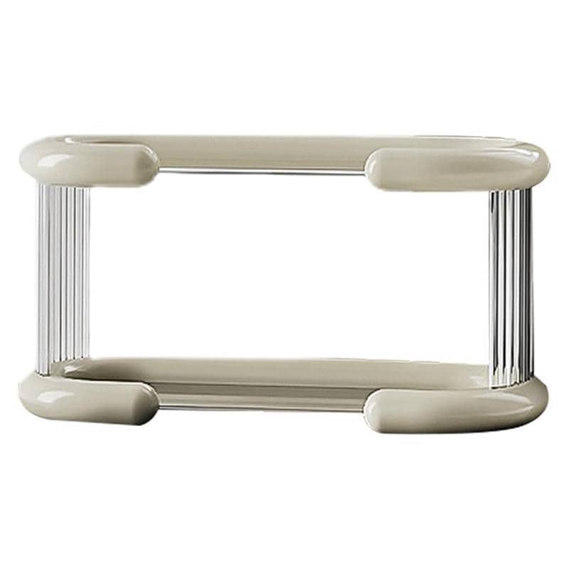 Mug and Cup Organiser, Two-Tier Countertop Rack - White