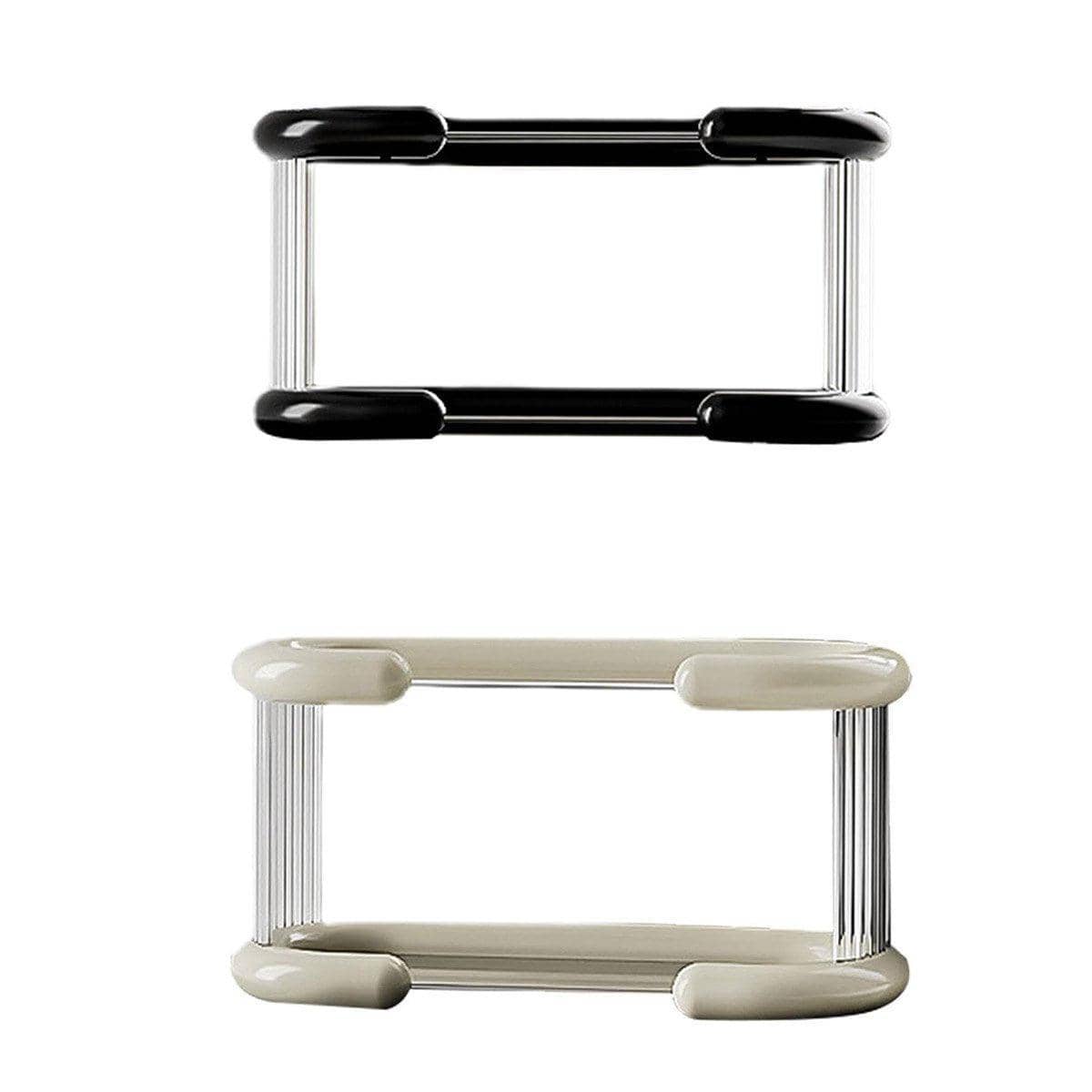 Mug and Cup Organiser, Two-Tier Countertop Rack - White - view 3