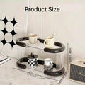 Mug and Cup Organiser, Two-Tier Countertop Rack - White - view 4