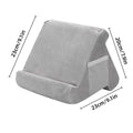 Multi Angle Soft Pillow Tablet Stand, Reading Cushion for Tablets and Phones - Red - view 4