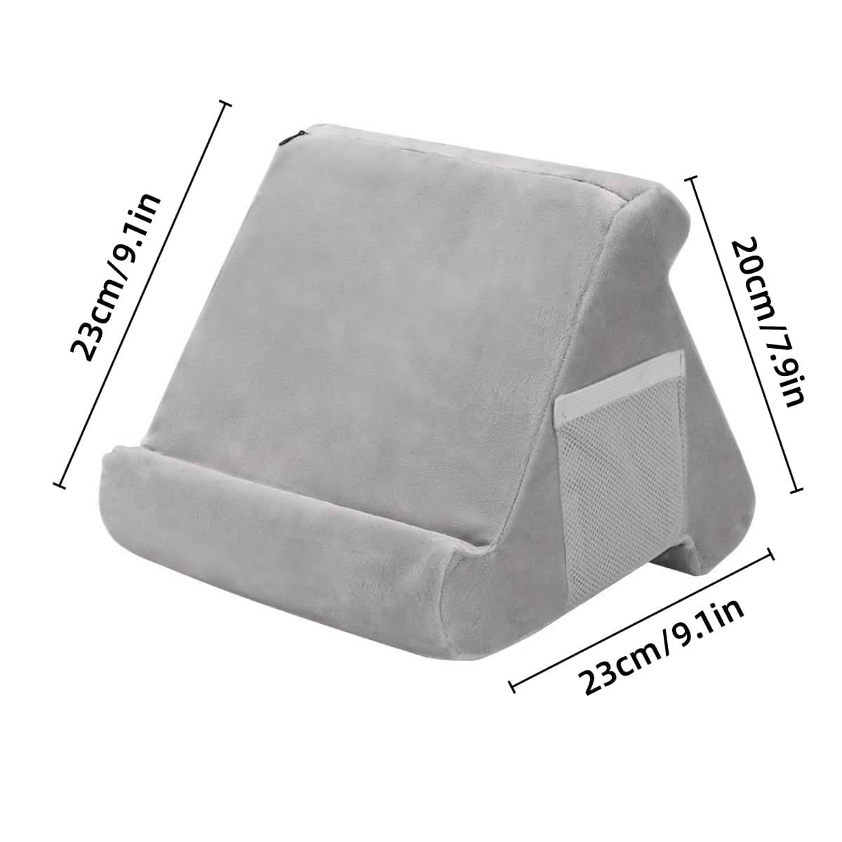 Multi Angle Soft Pillow Tablet Stand, Reading Cushion for Tablets and Phones - Red - view 4