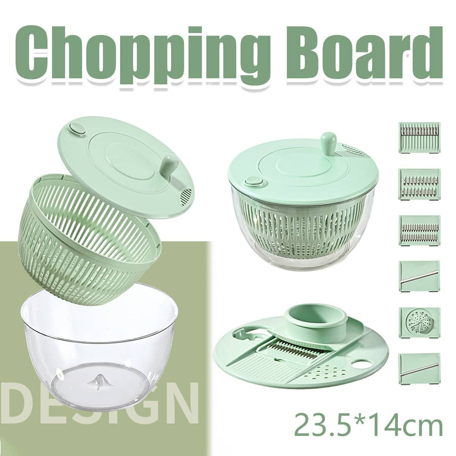 Multi-Function Vegetable and Fruit Dehydrator, Slicer, Shredder and Salad Spinner