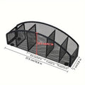 Multi Grid Metal Desktop Storage Box, Pen Holder and Cosmetic Organiser - view 3